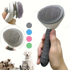 Cepillo Quitapelos Automático para Perros y Gatos — Un Clic, Sin Esfuerzo