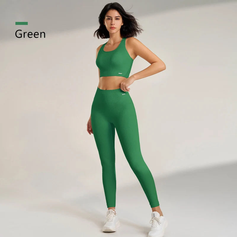 Conjunto Deportivo Mujer 2 Piezas — Top y Leggins de Yoga