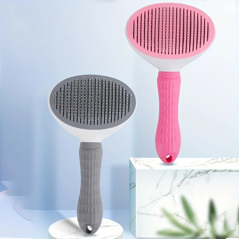 Cepillo Quitapelos Automático para Perros y Gatos — Un Clic, Sin Esfuerzo