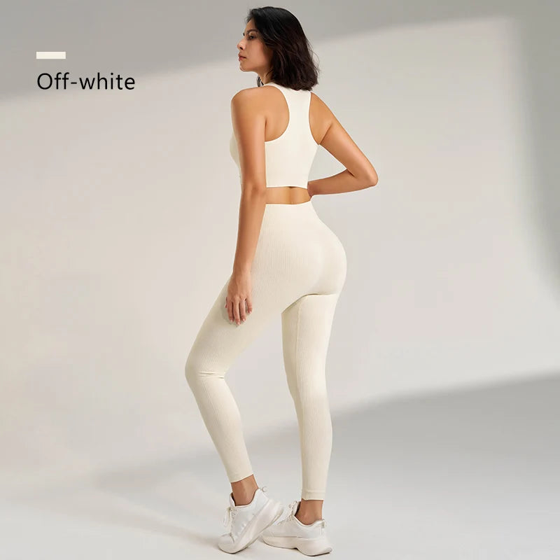 Conjunto Deportivo Mujer 2 Piezas — Top y Leggins de Yoga
