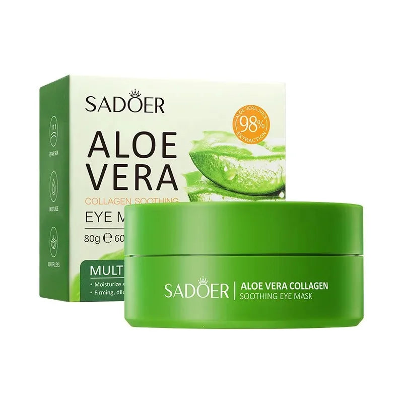 Parches de Ojos Aloe Vera y Colágeno — 60 unidades