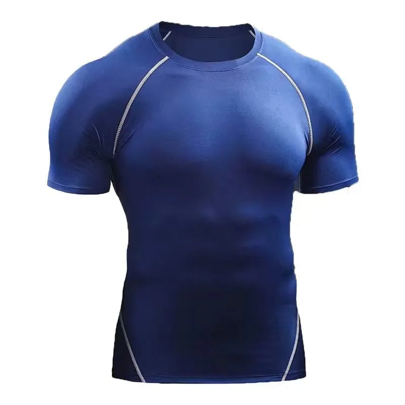 Camiseta Deportiva Hombre Manga Corta — Secado Rápido y Transpirable