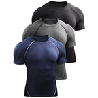 Camiseta Deportiva Hombre Manga Corta — Secado Rápido y Transpirable