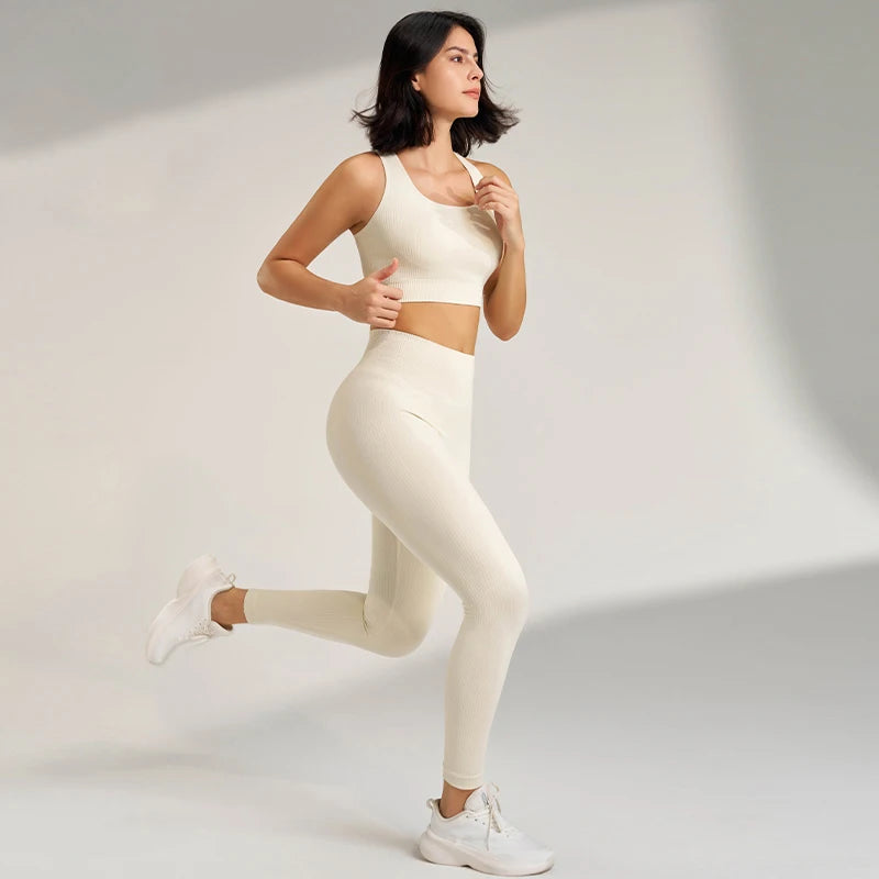 Conjunto Deportivo Mujer 2 Piezas — Top y Leggins de Yoga