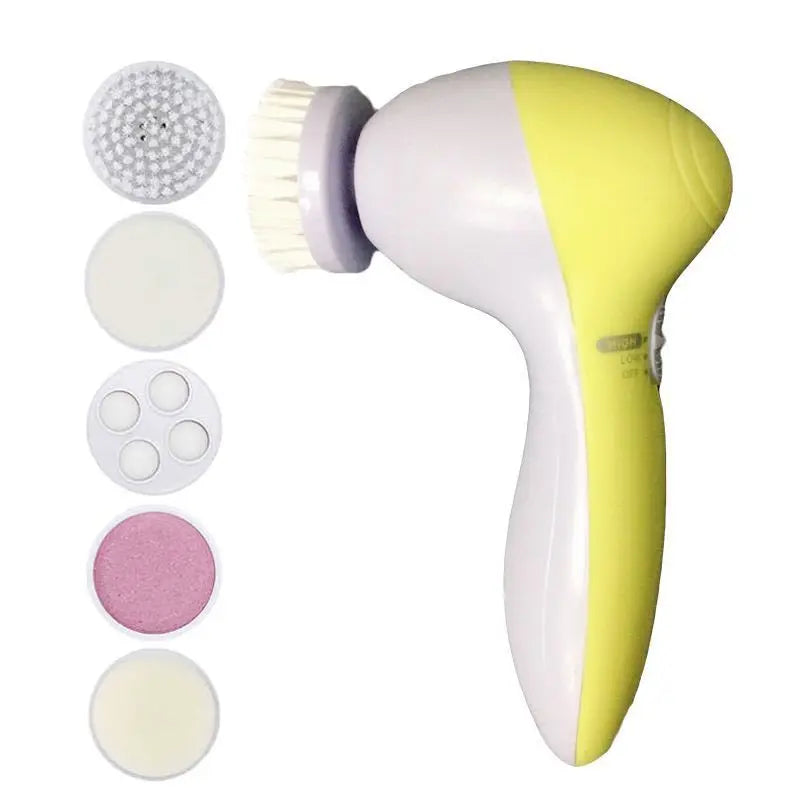 Limpiador Facial Eléctrico 5 en 1 — Limpieza Profunda, Puntos Negros y Masaje Facial