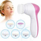 Limpiador Facial Eléctrico 5 en 1 — Limpieza Profunda, Puntos Negros y Masaje Facial