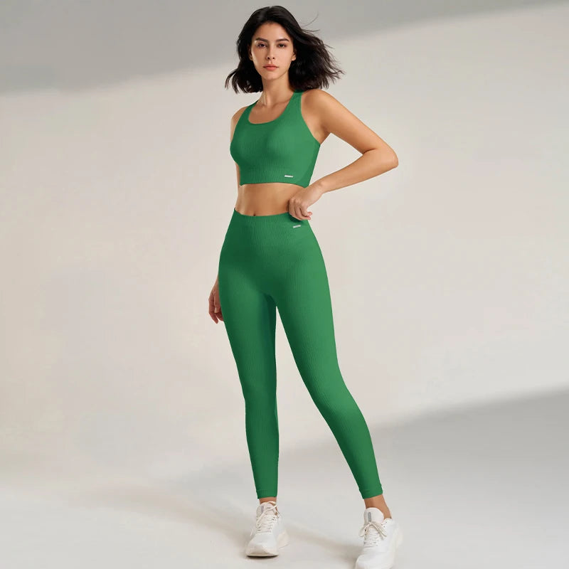 Conjunto Deportivo Mujer 2 Piezas — Top y Leggins de Yoga