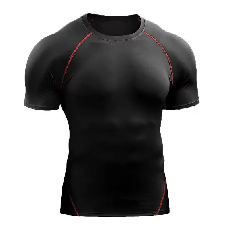 Camiseta Deportiva Hombre Manga Corta — Secado Rápido y Transpirable