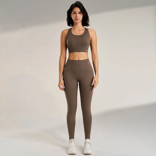 Conjunto Deportivo Mujer 2 Piezas — Top y Leggins de Yoga